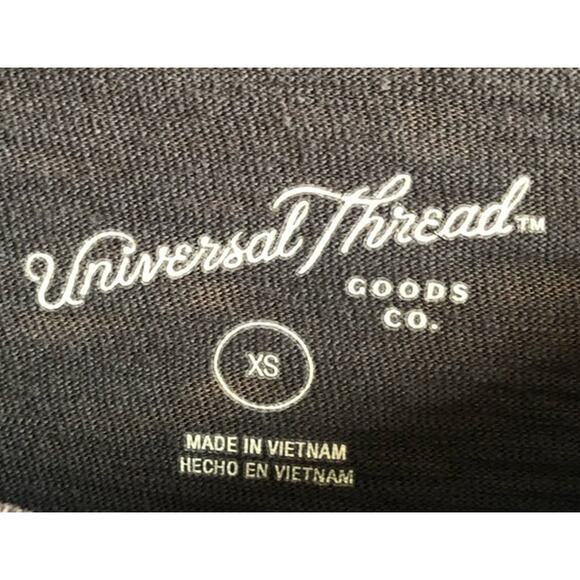 Universal Thread Distressed Grey Ruffle Cap Sleeve Shirt Dress Regular Size XS - Picture 2 of 8